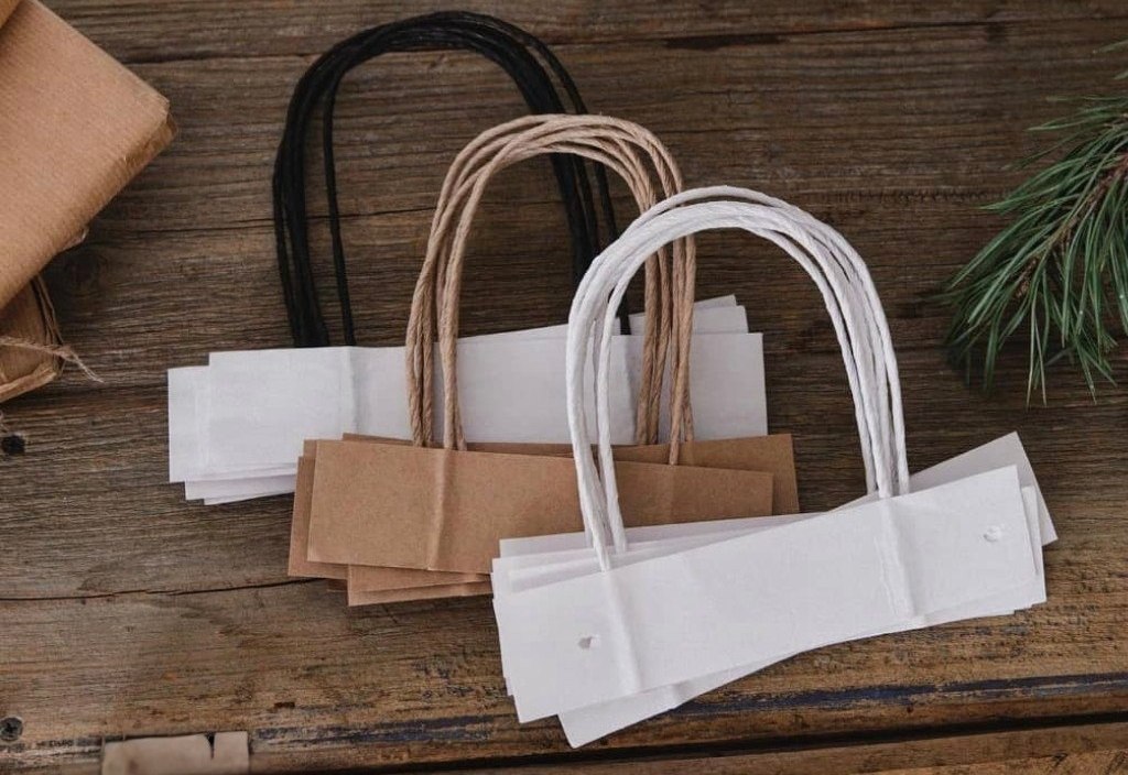 Бумажные ручки для пакетов